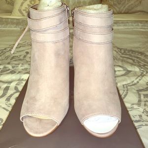 Suede ankle shoe boots by Vince Camuto